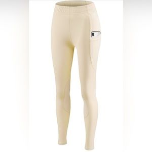 BALEAF Girls (2) Breeches Horse Riding Pants Kids Equestrian Knee-Patch Size M